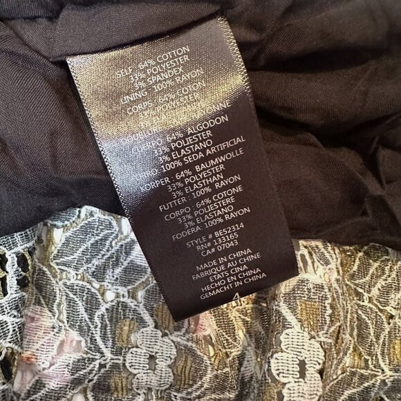 Eri + Ali Dress Women’s 4 Small S Floral - Picture 3 of 5